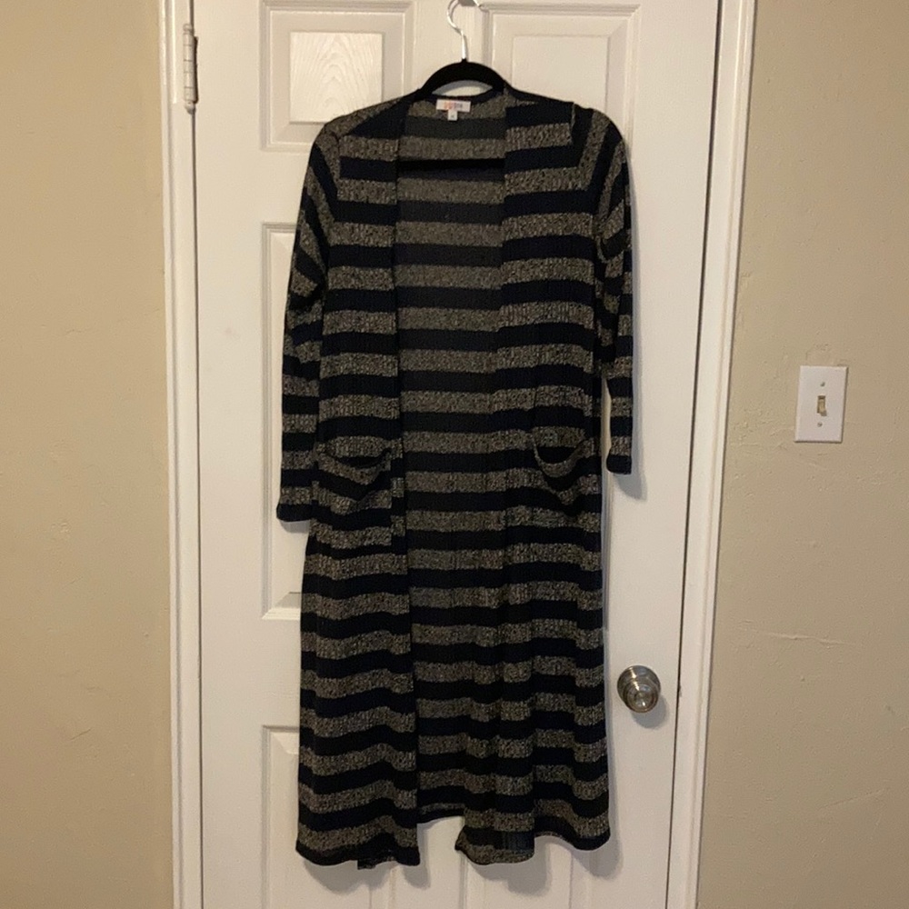 Lularoe Sarah Duster Cardigan Sweater Sz Medium